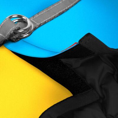 Шлея для собак WAUDOG Clothes м'яка з QR паспортом, "Colors of freedom", XS4, В36-39 см, С26-28 см 4