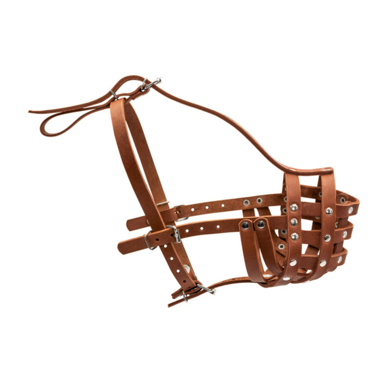 Намордник твердий CoLLaR для ротвейлера малий, шкіра, 8 см × 33 см