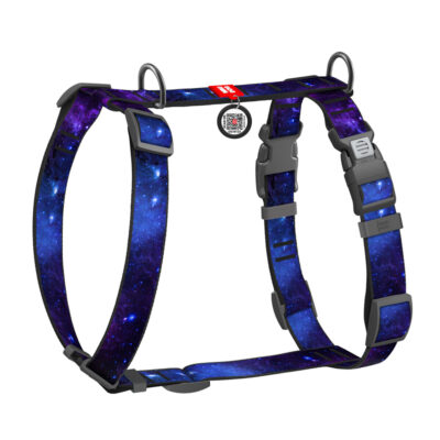 Шлея анатомічна H-подібна WAUDOG Nylon NASA21, M, Ш 20 мм, A 38-60 см, B 46-60 см