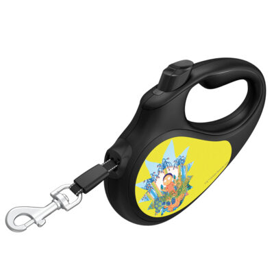 Повідець-рулетка WAUDOG R-leash "Рік та Морті 2" світловідбиваюча, L, до 50 кг, 5 м, чорний 3