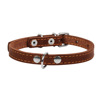 Нашийник CoLLaR одинарний шкіряний 32-40 см, ширина 20 мм, коричневий 2