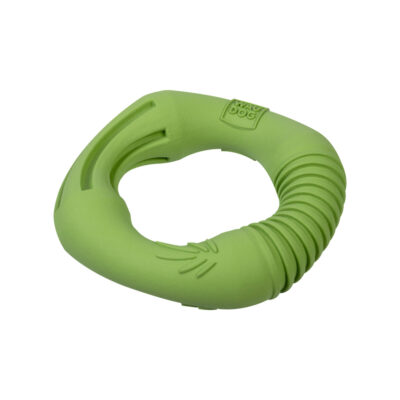 Іграшка для собак WAUDOG Fun Natural Кільце, біорозкладна гума, 12 см, зелена 4