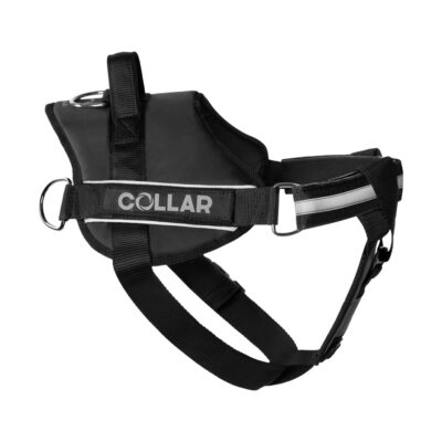Шлея "Dog Extreme" "POLICE" №5 з ліхтариком, 85-115 см, нейлон, чорна 2