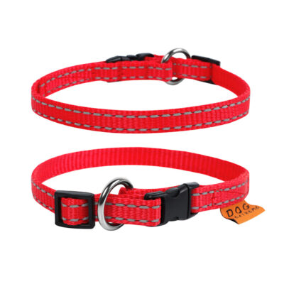 Нашийник Dog Extreme регульований, нейлон, 14мм, 23-35см, червоний 2