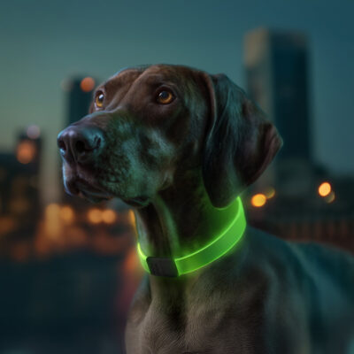 Нашийник для собак WAUDOG LED з підсвічуванням RGB, регульований 60 см, Ш 25 мм, USB Type-C 3