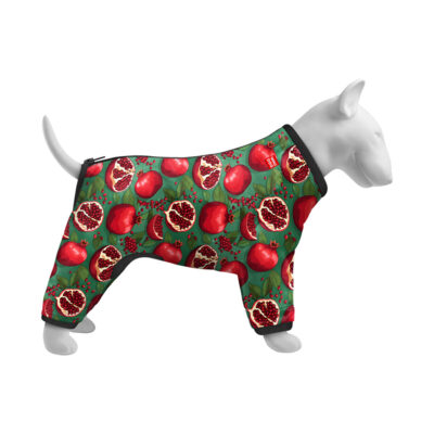 Вітровка для собак WAUDOG Clothes, малюнок "Гранати", M35, В 59-62 см, С 37-40 см 3