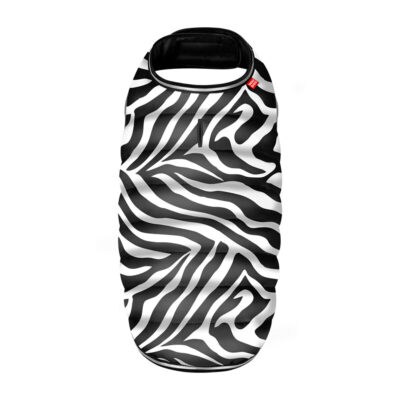 Курточка-накидка WAUDOG Clothes, зебровий принт, для собак, L, П 41 см, О 58-70 см, Ш 42-52 см 2