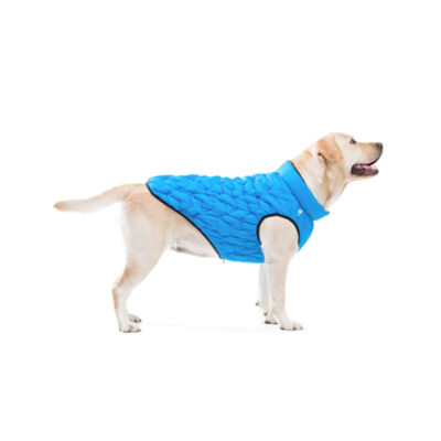 Куртка двостороння AiryVest UNI для собак, еластична, розмір L55, блакитно-чорна 3
