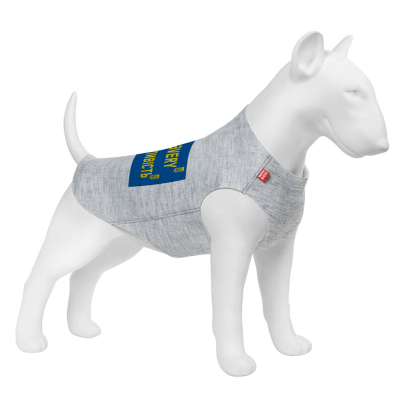 Майка для собак WAUDOG Clothes "Сміливість", M45, обхват грудей 64-70 см, обхват шиї 35-40 см