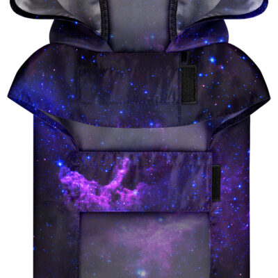 Дощовик-накидка для собак WAUDOG Clothes, малюнок "NASA21", XS, капюшон, поліестер, 26-29 см 4