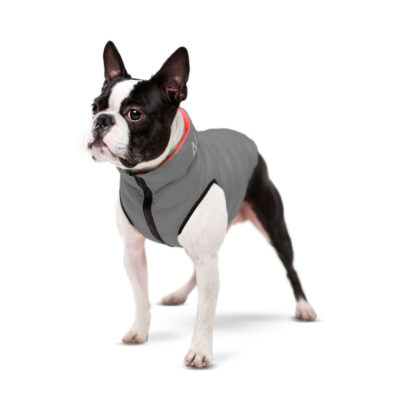 Курточка для собак AiryVest двостороння, М 40, нейлон, коралово-сіра 4