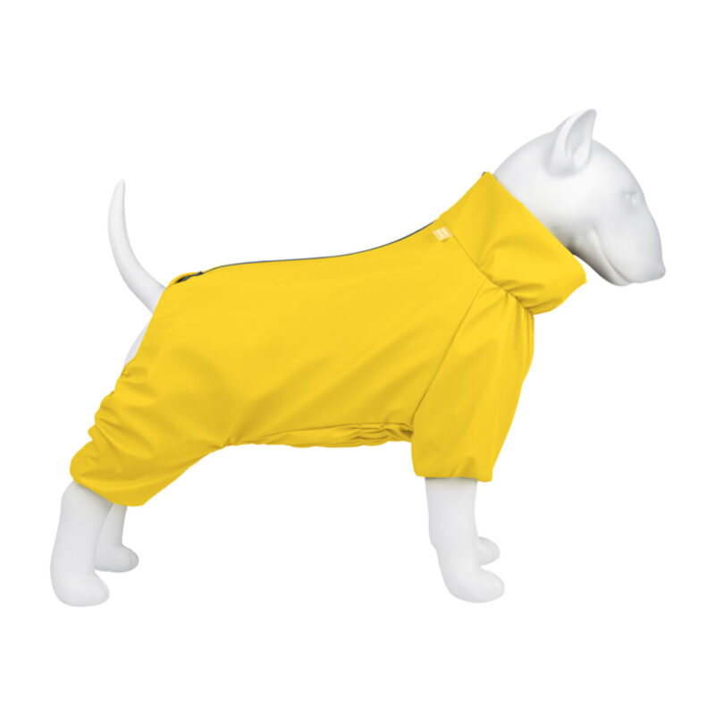 Дощовик для собак WAUDOG Clothes водонепроникний M35 59-62 см, 37-40 см, поліестер, жовтий