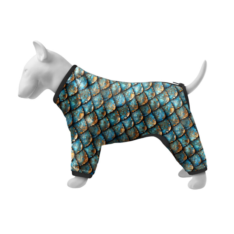 Вітровка для собак WAUDOG Clothes "Луска", S32, обхват шиї 35-38 см, грудей 47-50 см, поліестер