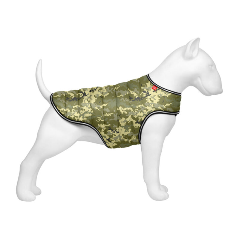 Куртка-накидка WAUDOG Clothes, мілітарі, для собак, XXS, довжина 23 см, обхват грудей 29-36 см