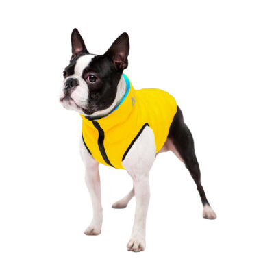 Двостороння курточка AiryVest для собак, M 40, жовто-блакитна, нейлон 3