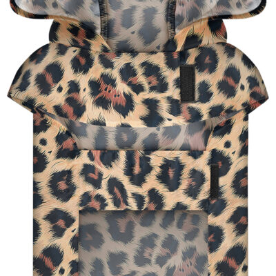 Дощовик-накидка з капюшоном WAUDOG Clothes, леопард, для собак, M, поліестер, 40-43 см 4