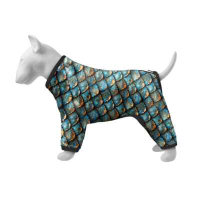 Вітровка для собак WAUDOG Clothes "Луска", M47, обхват грудей 69-72 см, обхват шиї 47-50 см, поліестер