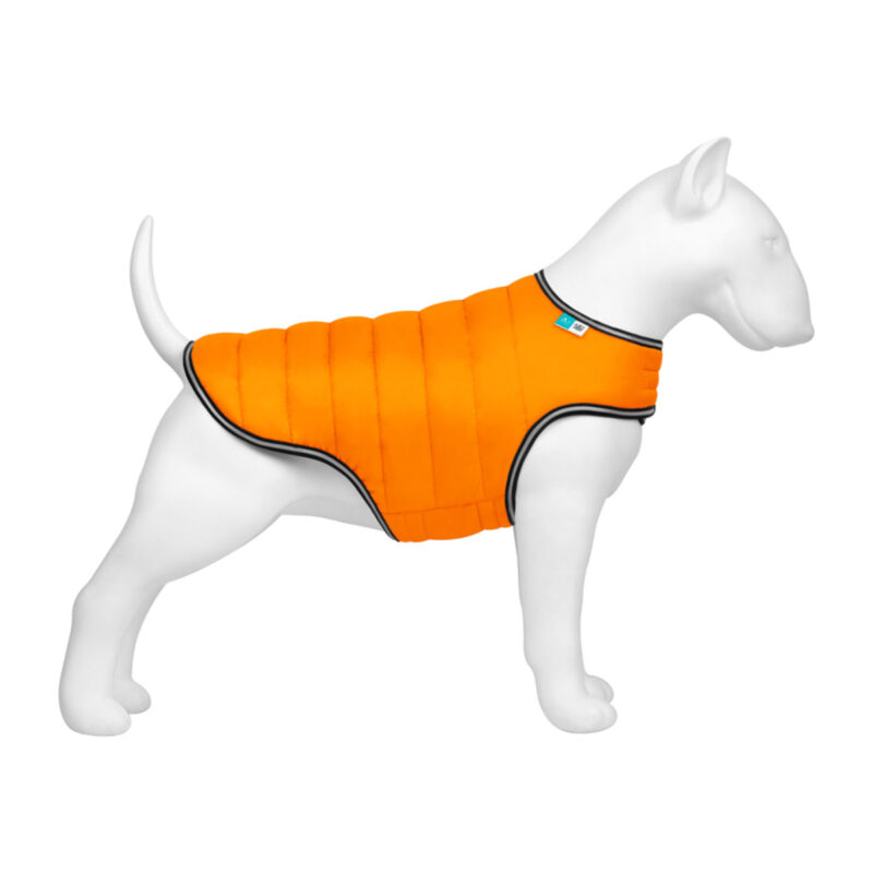 Куртка-накидка для собак AiryVest, помаранчевий, XL, довжина 47 см, обхват грудей 68-80 см, обхват шиї 42-52 см