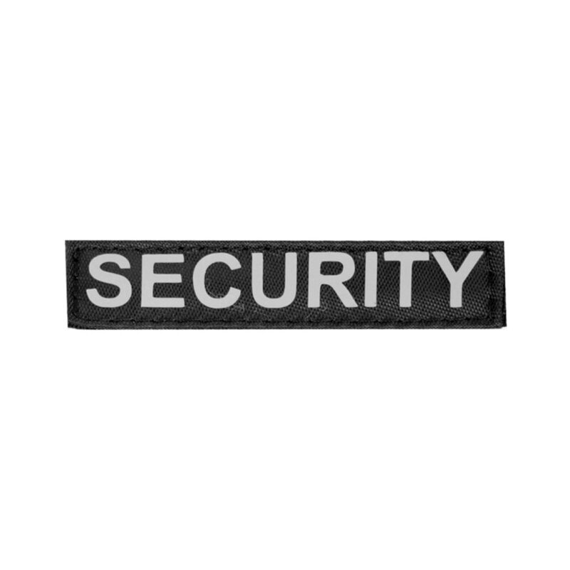 Змінний надпис "Dog Extreme" "SECURITY" для шлеї POLICE №4 чорний, нейлон
