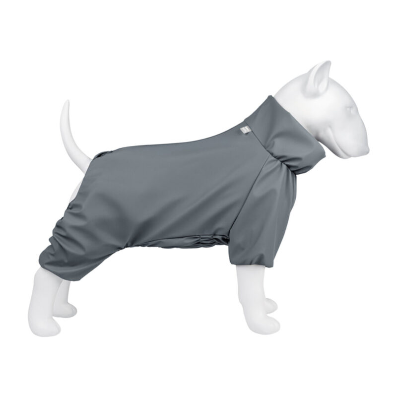 Дощовик для собак WAUDOG Clothes, водонепроникний, XS30, для собак С 27-30 см, В 43-45 см, сірий