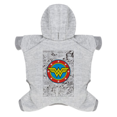 Комбінезон для собак WAUDOG Clothes Диво-жінка комікс, софтшелл, L55, B 69-76 см, С 46-52 см 3