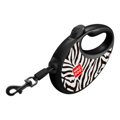 Повідець-рулетка WAUDOG R-leash, світловідбиваюча стрічка, M, до 20 кг, 5 м 4