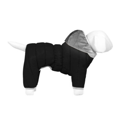 Комбінезон для собак AiryVest ONE утеплений, чорний, M 45 (обхват шиї 41-44 см) 5