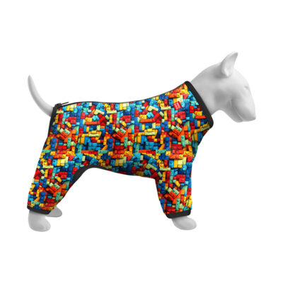 Вітровка для собак WAUDOG Clothes "Блоки", S35, Довжина 47-51 см, Обхват 35-39 см 3