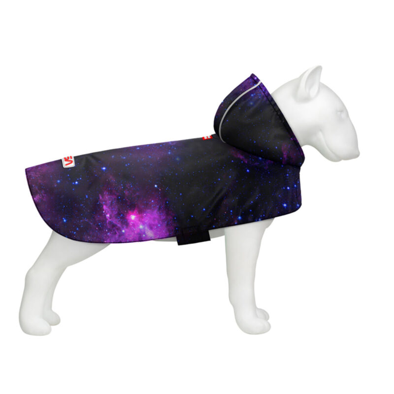 Дощовик-накидка для собак WAUDOG Clothes, NASA21, XL, Довжина 55-61 см, Обхват 68-80 см