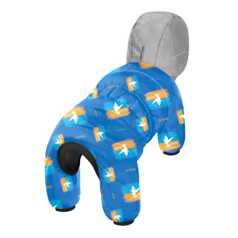 Комбінезон для собак WAUDOG Clothes "Прапор", M47, Д 44-47 см, Обхват грудей 69-72 см