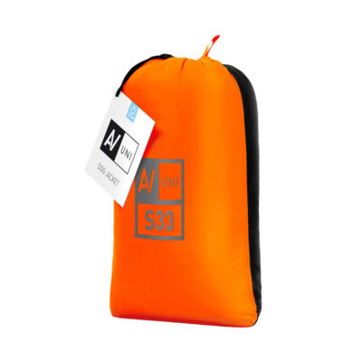 Куртка двостороння AiryVest UNI, розмір S33, помаранчево-чорна, нейлон 3