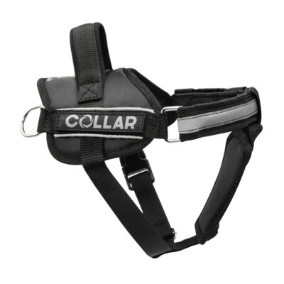 Шлея DOG Extreme "POLICE" для собак м'яка, чорна, нейлон, обхват 35-45 см 2