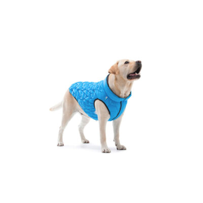 Куртка двостороння AiryVest UNI для собак, еластична, розмір L55, блакитно-чорна 4