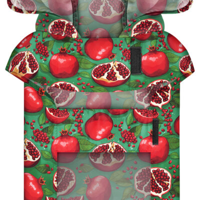 Дощовик-накидка WAUDOG Clothes "Гранати", для собак, А 23-26 см, B 30-36 см, C 15-20 см, поліестер 4