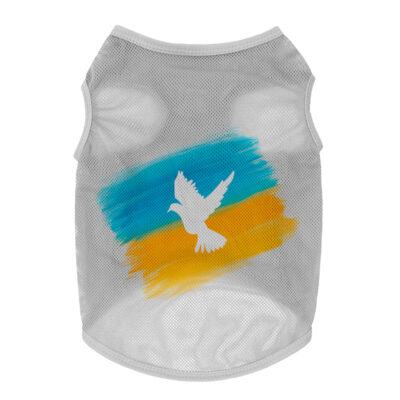Майка для собак WAUDOG Clothes "Прапор" сітка, XS (B 26-29 см, C 16-19 см), поліестер 2