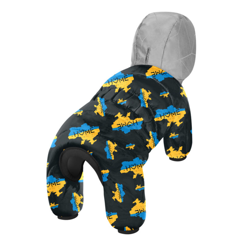 Комбінезон для собак WAUDOG Clothes малюнок "Дім", M35, В 59-62 см, С 37-40 см