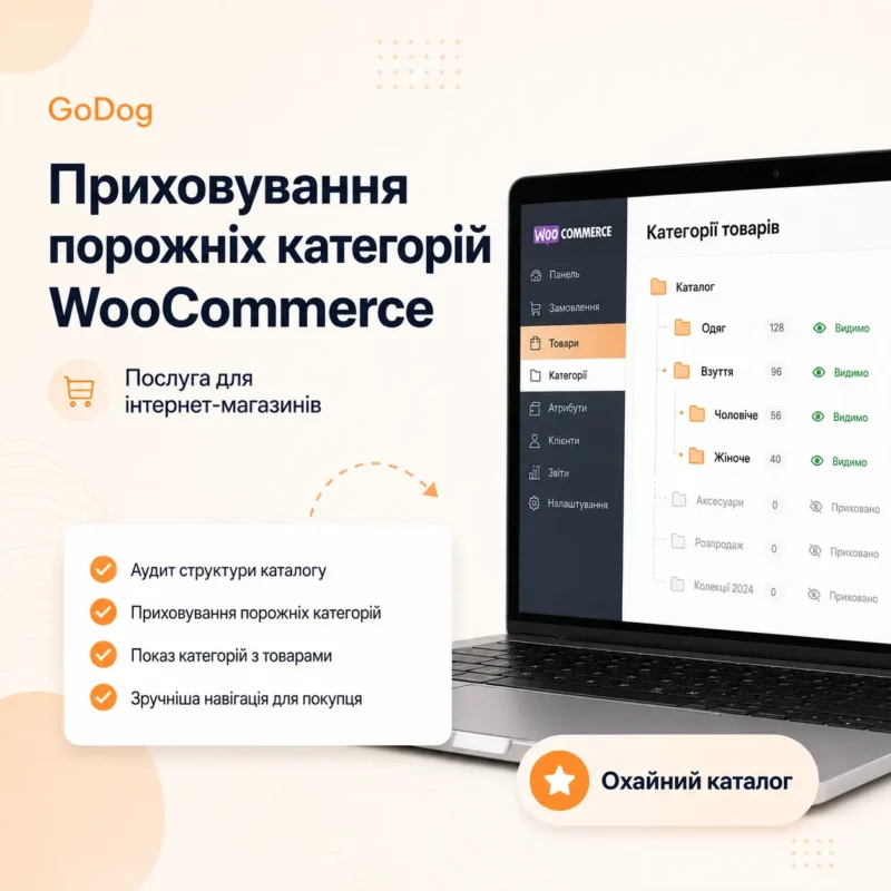 Приховування порожніх категорій WooCommerce