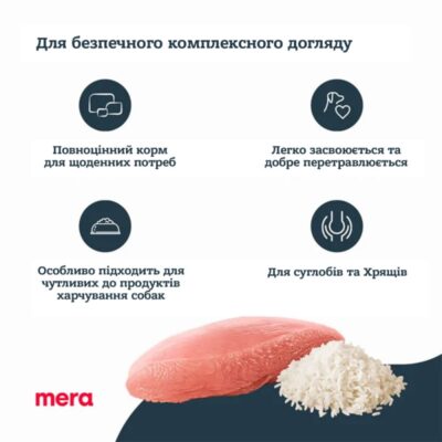 MERA ps Junior Truthan&Reis корм для юніорів з індичкою та рисом, 12,5 кг — фото 4