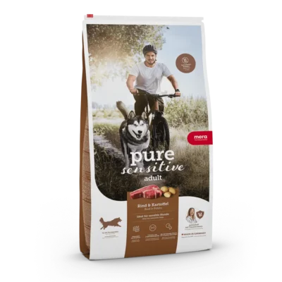 MERA pure sensitive fresh meat Rind & Kartoffel сухий корм для собак, 4 кг