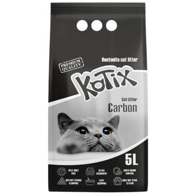 Бентонітовий наповнювач KOTIX Extra Activated Carbon, 5л