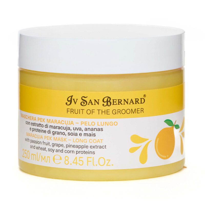 Маска Iv San Bernard Frutta Maracuja для довгої шерсті для котів і собак, з екстрактами маракуї, винограду та ананаса, 250мл (12 шт/уп)