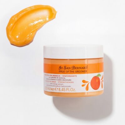 Маска Iv San Bernard Frutta Orange зміцнююча, для всіх типів шерсті собак і котів, з екстрактом апельсина та протеїнами вівса, 1л ( 12 шт/уп) — фото 3