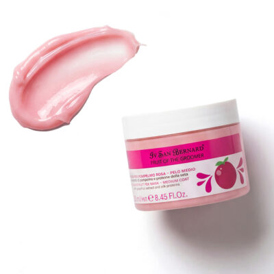 Маска Iv San Bernard Frutta Pink Grapefruit для середньої шерсті для котів і собак, з екстрактом грейпфрута та протеїнами шовку, 1л (12 шт/уп) — фото 3