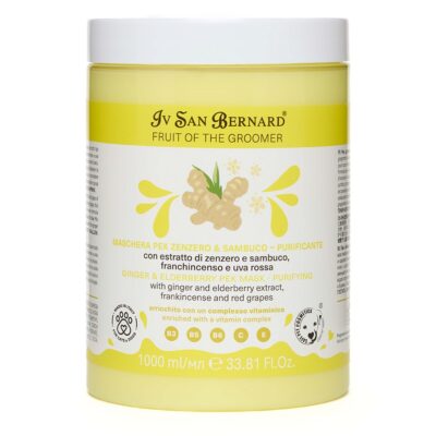 Маска Iv San Bernard Frutta Ginger and Elderberry дезінфікуюча для котів і собак, з бузиною та імбиром, 1л (12 шт/уп)