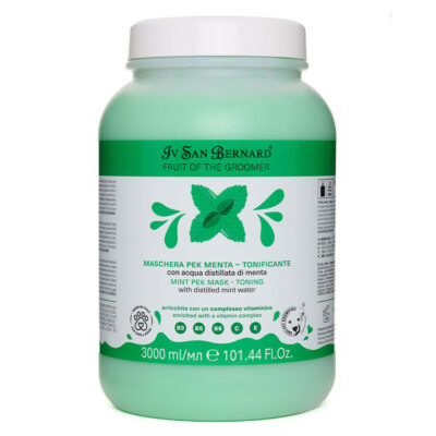 Маска Iv San Bernard Frutta Mint Iv San Bernard освіжаюча і тонізуюча для котів і собак, з дистильованою м’ятною водою, 3л (2 шт/уп)