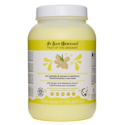 Маска Iv San Bernard Frutta Ginger and Elderberry дезінфікуюча для котів і собак, з бузиною та імбиром, 3л (2 шт/уп)