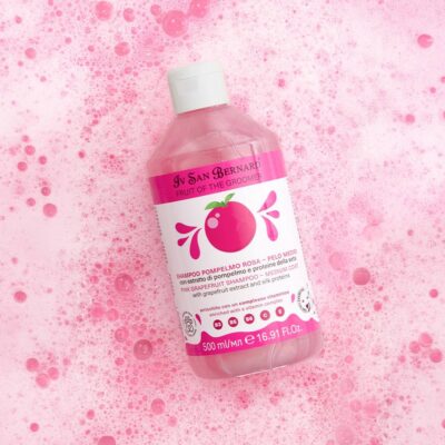 Шампунь Iv San Bernard Frutta Pink Grapefruit для середньої шерсті для кот. і соб. з екстрактом рожевого грейпфрута та протеїнами шовку, 3л (2 шт/уп) — фото 3
