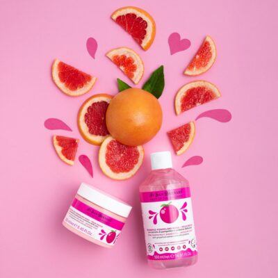 Шампунь Iv San Bernard Frutta Pink Grapefruit для середньої шерсті для кот. і соб. з екстрактом рожевого грейпфрута та протеїнами шовку, 1л (12 шт/уп) — фото 2