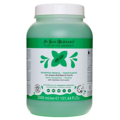 Шампунь Iv San Bernard Frutta Mint освіжаючий і тонізуючий для котів і собак, з дистильованою м’ятною водою, 3л (2шт/уп)