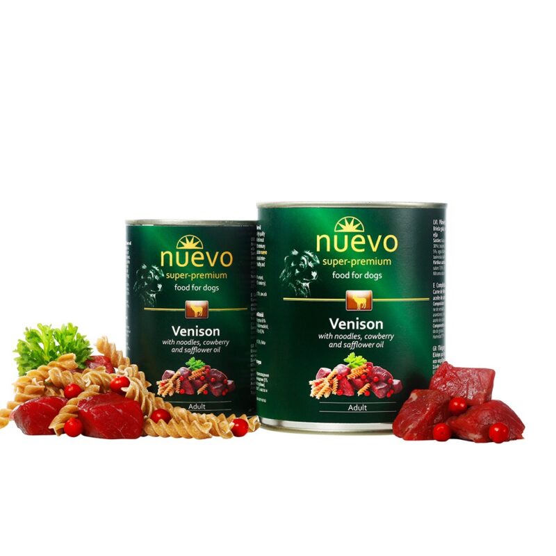 Корм конс. NUEVO ADULT з олениною, брусницею та сафлоров. олією, для собак, 800г